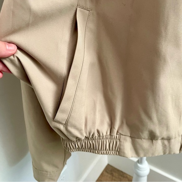 Vintage Polo Ralph Lauren 90's Harrington Khaki Bomber Jacket Preppy Size XL - Picture 5 of 8